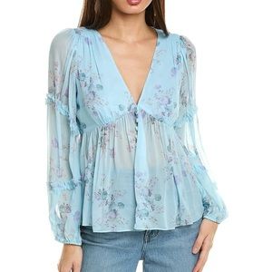 NWT LoveShackFancy Elian Blouse